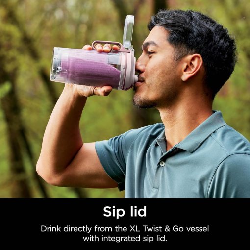 Ninja Blast Max, Portable Blender + Twist & Go, Personal Smoothie, Blend, Ice Crush, 3 Programs, Cordless, 22 oz removable Vessel, Dishwasher Safe, Leakproof, Navy, BC251NV - Image 55