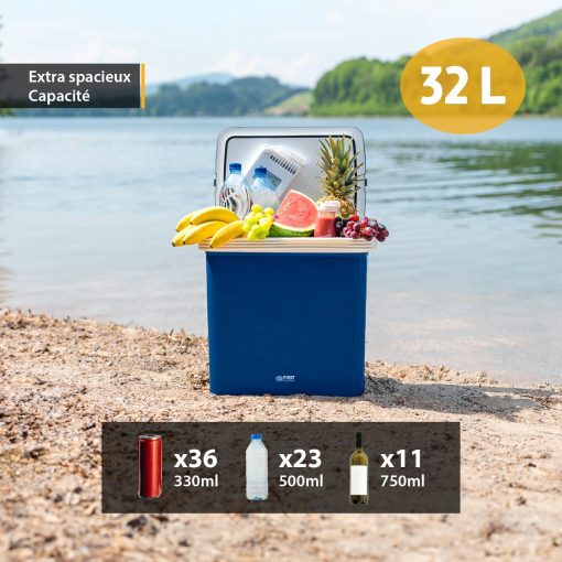 TZS First Austria 32L Portable Electric Cool Box Mini Fridge 12V 230V Car Camping Cooler Box Thermoelectric Cooler Box - Image 5