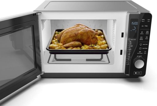 Whirlpool MWF 427 SL Countertop Microwave (Countertop, Combination microwave, 25 L, 800 W, Buttons, Touch, Black, Silver) - Image 2