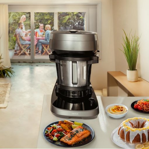 Cecotec Robot de Cuisine Mambo Black. 23 Fonctions, 10 Niveaux de Température, 1700W, 2,5 kg de Pate, Cruche de 3,3L, 10 Vitesses, Minuterie, Température Réglable de 37 °C à 120 °C - Image 40