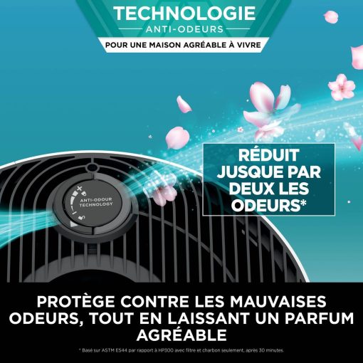 Shark NeverChange jusqu'à 5 ans Purificateur d'air MAX intérieur, Couvre 130m2, Filtre HEPA 5 ans, Capture 99,97% allergènes, Mode automatique, Silencieux, LED, Blanc HP300EU - Image 8