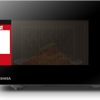 Toshiba Micro-ondes 20L MV-AM20T(BK), 800W, 12 Menu automatique, 5 Niveaux de Puissance, Ampoule LED, Plateau tournant amovible, Dégivrage facile, Noir