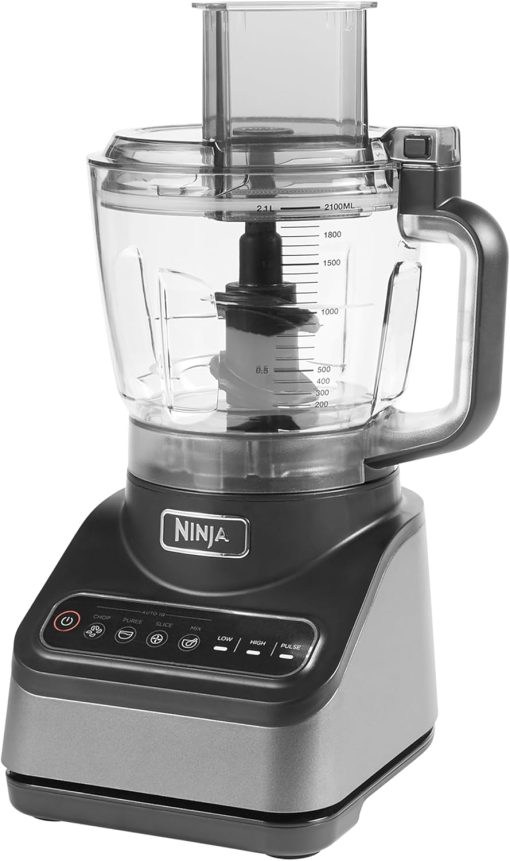 Ninja Robot de cuisine avec 4 programmes automatiques ; hacher, réduire en purée, trancher, mélanger, et 3 vitesses manuelles, bol de 2,1L, 850W, lave-vaisselle, noir BN650EU - Image 6