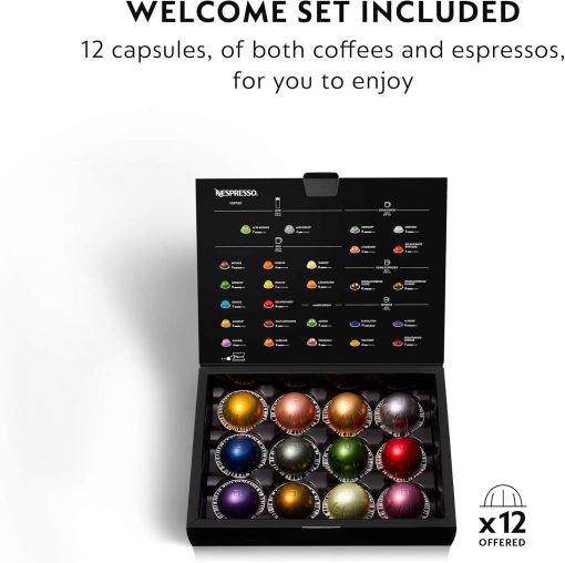 Nespresso Vertuo Next Coffee and Espresso Machine by De'Longhi with Milk Frother, 8 ounces, Dark Grey - Image 47