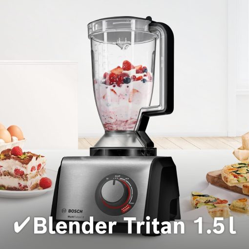 Bosch MultiTalent 8 MC812M844 – Robot de cuisine polyvalent avec plus de 50 fonctions – 1250 W – Grande capacité de 3,9 L – Couleur : Noir - Image 8