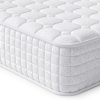 Vesgantti Matelas hybride européen 80 x 200 cm avec mousse à mémoire de forme respirante et ressorts ensachés individuels, fermeté moyenne, blanc