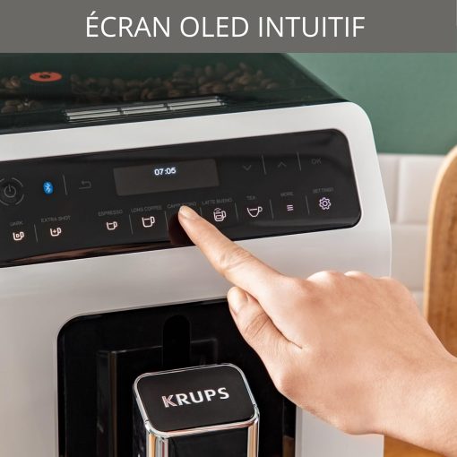 KRUPS Evidence Eco-Design Automatic Cappuccino and Espresso Machine, Exceptional Taste, Quattro Force, Milk-Based Drinks with One-Touch System, 8 Preset Drinks, EA897A - Image 10