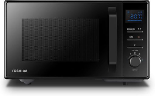 Toshiba Micro-Ondes 3-en-1 23L MW2-AG23PF(BK), Micro-ondes sur Pied avec Fonction Grill & Combi, Grill 900W/1000W, Fonction ECO, Plateau Tournant avec Mémoire de Position, Noir - Image 4