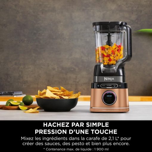 Ninja Detect Power Blender Processor Pro 3-en-1, mixeur 1200W, bol à mélanger, lame malaxeur, gobelet individuel, récipient, pétrir, mixer, hacher et mélanger, noir, TB401EU - Image 21