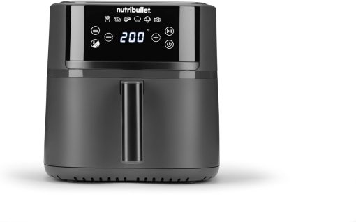 nutribullet Air Fryer Double Tray 8L with 8 Functions, 2300W Oil-Free Air Fryer, Hot Air Fryer with 8 Cooking Modes, and Also Bake, Frying, Grill All Your Food, Black, NBA081B - Image 2
