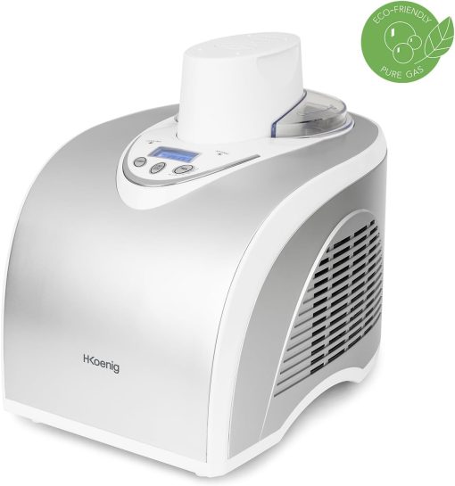 H.Koenig Professional Ice Cream Maker HF320, Electric Ice Maker 2L, 180 W, Refrigerant & Cold Maintenance - Sorbet and Ice Cream - Image 15