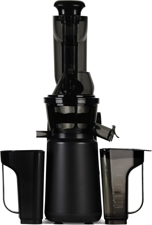 H.Koenig GSX12 Vertical Juice Extractor Stainless Steel Black, Fruit and Vegetable Juice, BPA Free, 82 mm Wide Mouth, Soft Pressure, 1 Litre, 400 W - Image 2