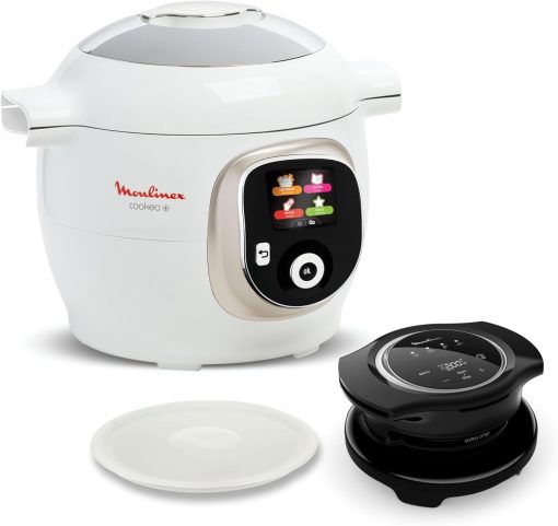 Moulinex, Cookeo Multicuiseur intelligent 6L, 150 recettes intégrées, Cuisson sans surveillance, Ecran intuitif, Guide de cuisson, Application MyMoulinex, 1600W, Blanc, 15 ans réparabilité - Image 41