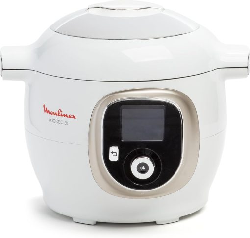 Moulinex, Cookeo Multicuiseur intelligent 6L, 150 recettes intégrées, Cuisson sans surveillance, Ecran intuitif, Guide de cuisson, Application MyMoulinex, 1600W, Blanc, 15 ans réparabilité - Image 9