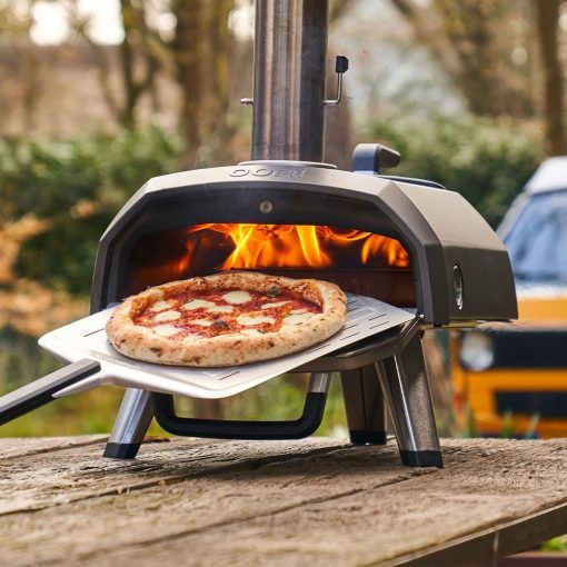 Ooni Karu 2 four à pizza multi-combustibles pour l'extérieur Four à pizza portable au bois et au gaz Pizzeria pour l'extérieur Four à pizza pour des pizzas authentiques cuites à la pierre - Image 4