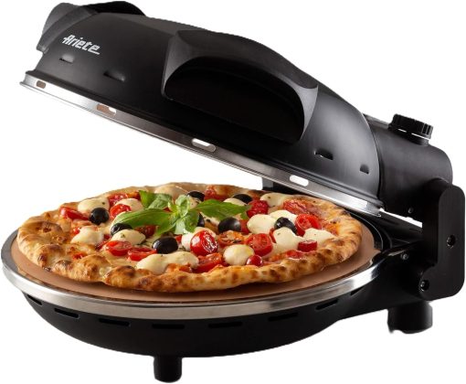 Ariete Pizza Oven 918, Pizza 4 Minutes, 5 Cooking Levels, Refractory Plate for Heating, Wooden Blades Included, Maximum Temperature 400°C, 1200W, White - Image 6