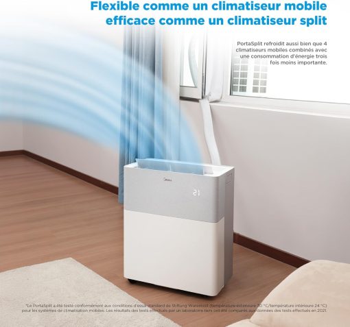 MIDEA Climatiseur PortaSplit Mobile Silencieux 4-in-1| 12000 BTU | Chauffage et Climatisation Portable Prêt à Poser 3,5kW- Clim Mobile avec rafra?chisseur, déshumidificateur, chauffage,ventilateur - Image 2