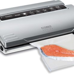 CASO VC300 Vacuum Sealer 8x Longer Freshness, Double Welding, Adjustable Vacuum Thickness, with Film Box, Cutter, 2 Rolls of Professional Film, Flexible