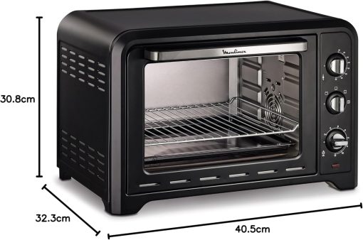 Moulinex Optimo OX484810 Convection Oven, 39 L, 6 Cooking Modes with Thermostat up to 240° and Timer Up to 120 Minutes, Reversible Baking Plate and Grills, Compact Design - Image 7