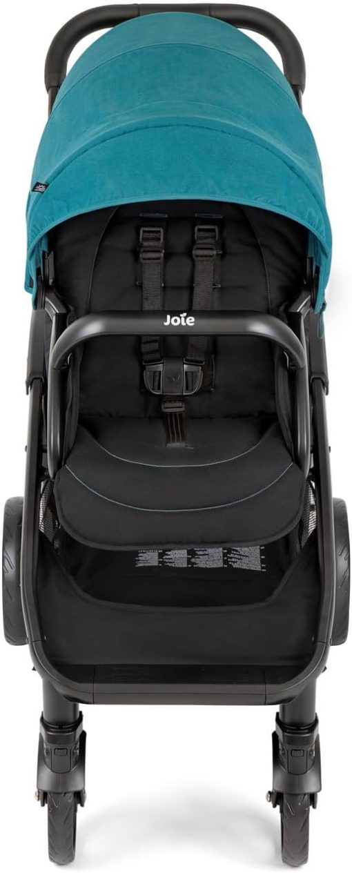 Joie - Evalite? Duo - Poussette Double Légère - Siège Arrière Inclinable à Plat - Compatible Sièges Auto Et Nacelles - Suspension 4 Roues - Harnais 5 Points SoftTouch - Dès la naissance - Image 6