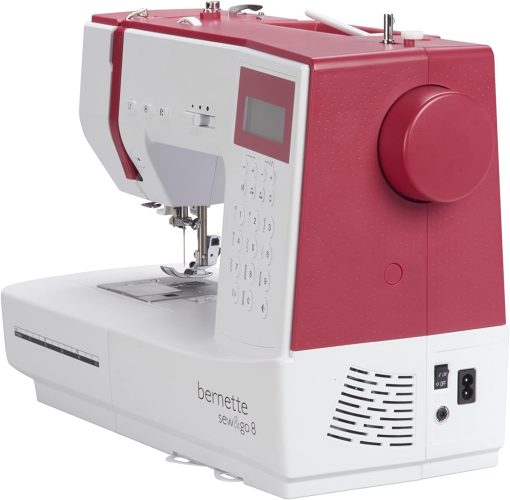 Bernette Sew&GO8 Machine à coudre ordinateur avec 197 programmes de couture, bras libre, écran multifonction, couture, patchwork, matelassage, White - Image 4
