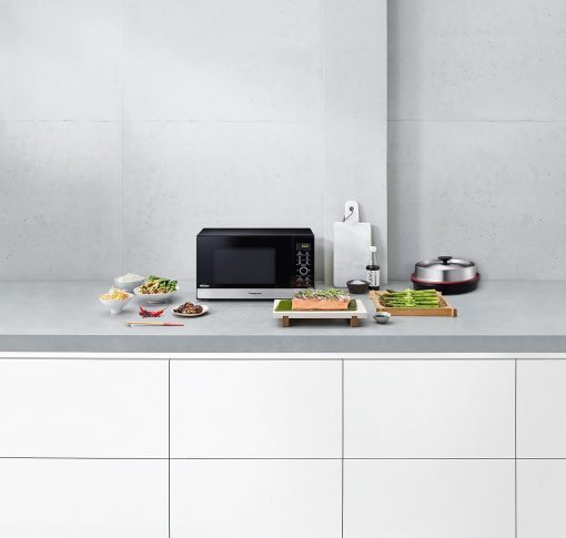 Panasonic NN-GD38HSSUG Four Micro-ondes Inverter et Grill avec Plateau Tournant, 23 Litres, Acier Inoxydable, 1000 W, Grill 1000 W, 17 Programmes Automatiques, Grille Métallique, Noir - Image 10