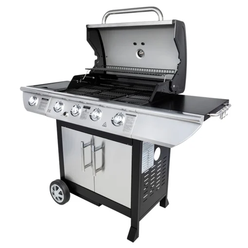 Barbecue au gaz BRISBANE - 4 br?leurs 14kW + réchaud Somagic - Image 2