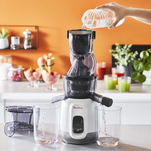Moulinex Juice & Clean ZU420E10 Fruit and Vegetable Juice Extractor, Vitamin Juice, Press, 150 W, 42 to 83 RPM, Fresh Fruit Juice, Jam, Grout, Sorbet, Automatic Cleaning - Image 6