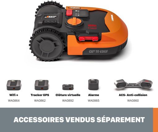 WORX LANDROID Vision WR206E.1, Robot Tondeuse sans Fil périphérique 600 m2 Surf.Max 700 m2, Installation en 30 Min, Caméra 4K + IA Adaptative, évite Tous Les Obstacles, Coupe des Bordures, Multizone - Image 29