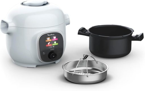 Moulinex, Cookeo Multicuiseur intelligent 6L, 150 recettes intégrées, Cuisson sans surveillance, Ecran intuitif, Guide de cuisson, Application MyMoulinex, 1600W, Blanc, 15 ans réparabilité - Image 8