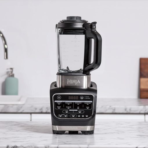 Ninja Foodi Blender & Soup, 10 Auto-iQ Programs, 1.7L Glass, Hot and Cold Mixer, Built-in Heating Element, Cleaning Programme and Brush, 1000W, Black HB150EU - Image 6