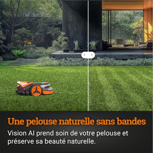 WORX LANDROID Vision WR206E.1, Robot Tondeuse sans Fil périphérique 600 m2 Surf.Max 700 m2, Installation en 30 Min, Caméra 4K + IA Adaptative, évite Tous Les Obstacles, Coupe des Bordures, Multizone - Image 15