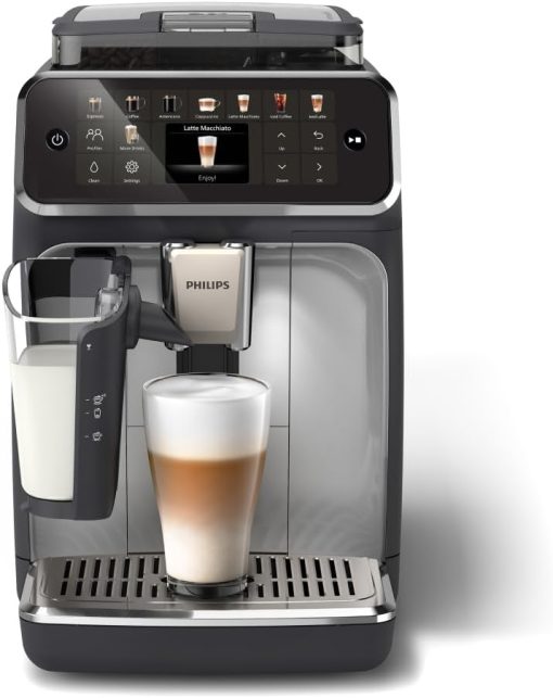 Philips Série 5400 Machine Expresso - Café à Grain - LatteGo Mousseur à Lait, 12 Spécialités de Café, Affichage Intuitif, 4 Profils Utilisateur, Noir (EP5441/50) - Image 2