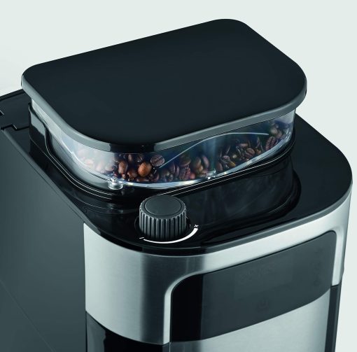SEVERIN Coffee maker with integrated grinder 1000 W, Programmable coffee machine with timer, Drip coffee maker with 8 cup insulated jug, Black/Stainless steel, KA 4814 - Image 11
