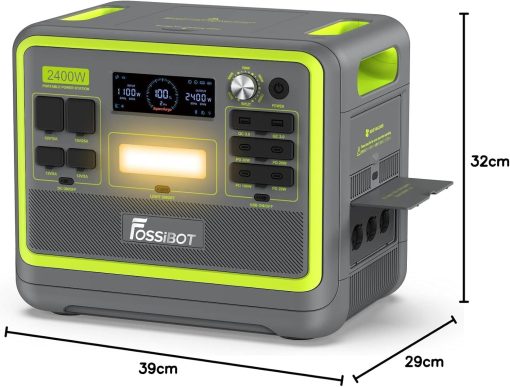FOSSiBOT F2400 Station électrique portable CA 2400W (4800W Pic), Station Silencieux Solaire 2048Wh LiFePO4, Groupe Générateur électrique Onduleur Alimentation de Secours à Domicile Camping - Image 23