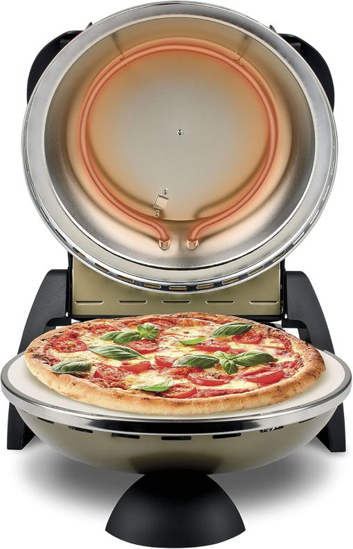 G3 Ferrari G10006 Pizza Express Delizia, 1200 W Pizza Oven, Adjustable Thermostat up to 400°C, Cooks Tasty Pizza in 5 Minutes, Double Resistance, Recipe Book and Spatulas Included - Black - Image 56