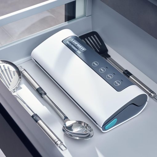 Leifheit Machine de mise sous vide alimentaire Vacu Power 500, appareil pour emballage sous vide + 10 sacs sous vide alimentaire (20 x 30 cm) - Image 13