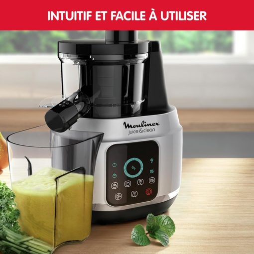 Moulinex Juice & Clean ZU420E10 Fruit and Vegetable Juice Extractor, Vitamin Juice, Press, 150 W, 42 to 83 RPM, Fresh Fruit Juice, Jam, Grout, Sorbet, Automatic Cleaning - Image 21
