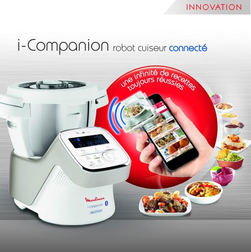 Moulinex i-Companion XL Edition Patisserie, 1550 W, Recettes illimitées, Température entre 30° et 150°, Capacité utile 3 L (10 pers), 12 accessoires dont 6 de patisserie, Fabriqué en France HF90E700 - Image 21