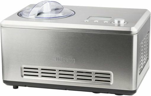 H.Koenig Professional Ice Cream Maker HF320, Electric Ice Maker 2L, 180 W, Refrigerant & Cold Maintenance - Sorbet and Ice Cream - Image 4