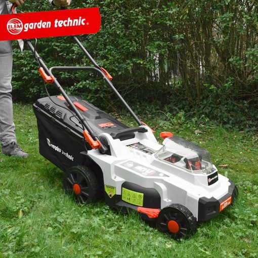 Tondeuse rechargeable 40V (2x20V) 37cm - Batteries et chargeur fournis - Elem Garden - Image 5