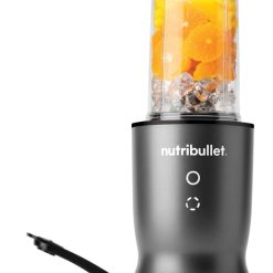 Nutribullet Pro 1200, Blender électrique, Broyeur, Smoothie Blender, Blender multifonctions, puissance 1200w, verres 700ml et 900ml, noir, NB120MB