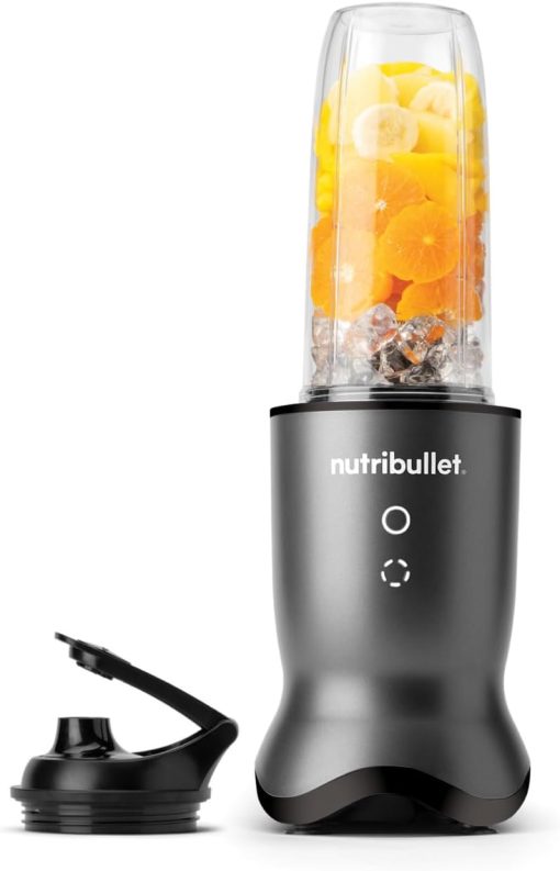 Nutribullet Pro 1200, Blender électrique, Broyeur, Smoothie Blender, Blender multifonctions, puissance 1200w, verres 700ml et 900ml, noir, NB120MB