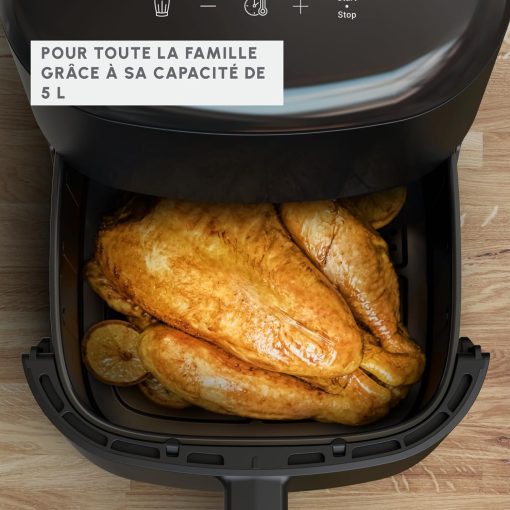 Moulinex Easy Fry Max 5L Air Fryer for Cooking in a Short Time, Energy Saving Up to 70%, Intuitive Control Panel, 10 Automatic Programs, Up to 6 People, EZ245820 - Image 6