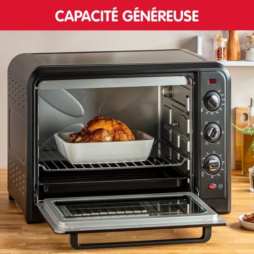 Moulinex Oven, 33 L, Rotating heat, Advanced convection, 6 cooking modes, Thermostat adjustable up to 240°C, Timer 120 min, Reversible grill, Silicone oven mitts, Optimo Black OX464811 - Image 32