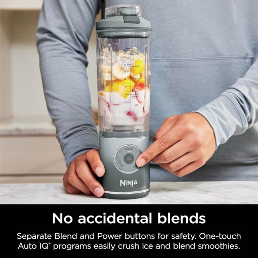 Ninja Blast Max, Portable Blender + Twist & Go, Personal Smoothie, Blend, Ice Crush, 3 Programs, Cordless, 22 oz removable Vessel, Dishwasher Safe, Leakproof, Navy, BC251NV - Image 9