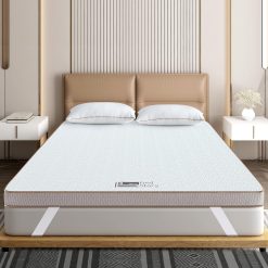 BedStory [Nouvelle Technologie] Surmatelas 160 x 200 à Mémoire de Forme de 7.5CM, Surmatelas de Haute Densité avec Gel Plus Respirant, Housse Amoivible et Lavable