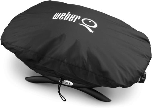 Weber Q1400 Barbecue électrique, surface de cuisson 43 x 32 cm, nomade, grille en fonte émaillée divisée en 2 parties, couvercle et cuve en fonte d'aluminium - Gris foncé (52020053) - Image 30