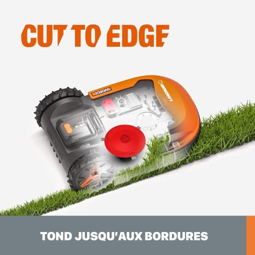 WORX LANDROID Vision WR206E.1, Robot Tondeuse sans Fil périphérique 600 m2 Surf.Max 700 m2, Installation en 30 Min, Caméra 4K + IA Adaptative, évite Tous Les Obstacles, Coupe des Bordures, Multizone - Image 22