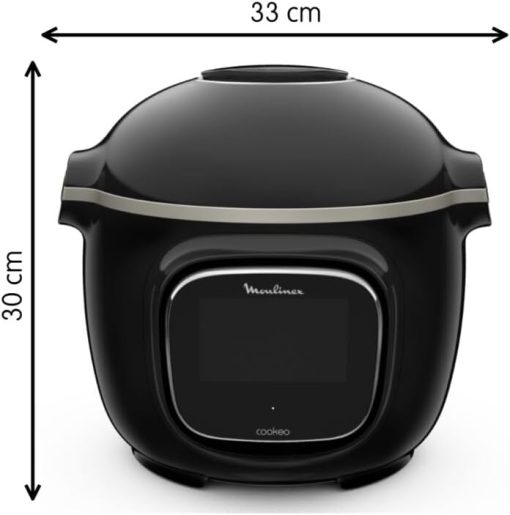 Moulinex Cookeo Touch Wifi Multicuiseur intelligent, Cuve 6 L, Haute pression, Guide pas à pas, 250 recettes intégrées, Application Moulinex CE902800, Noir - Image 10